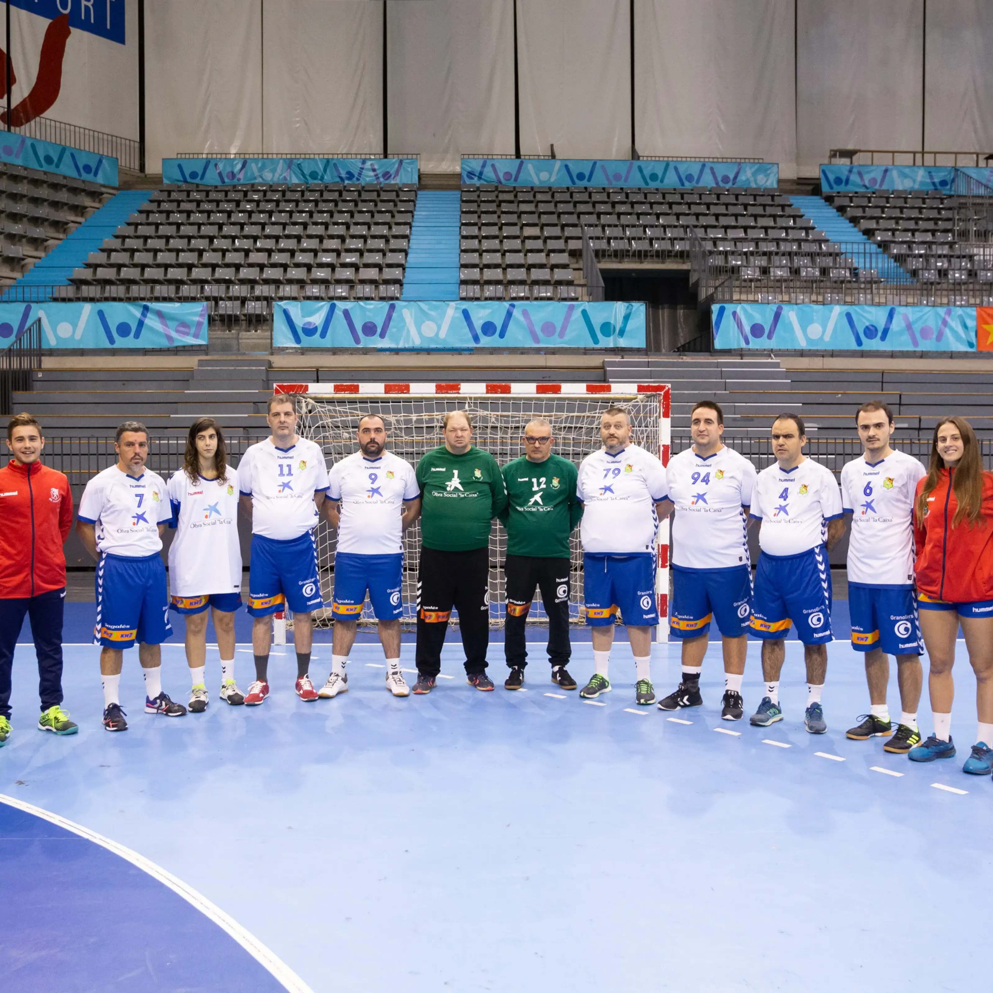 Jugadors i jugadores de l'equip especial del BM Granollers