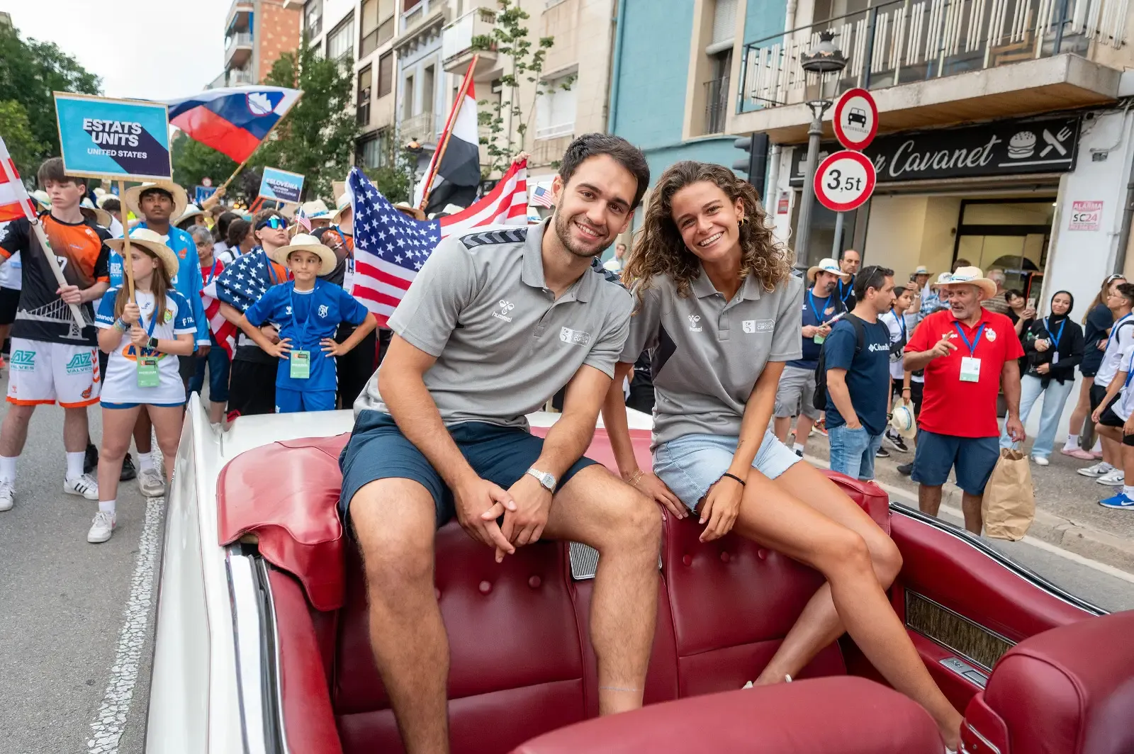 Els dos ambaixadors de la Granollers Cup 2024, Martina Capdevila i Ian Tarrafeta